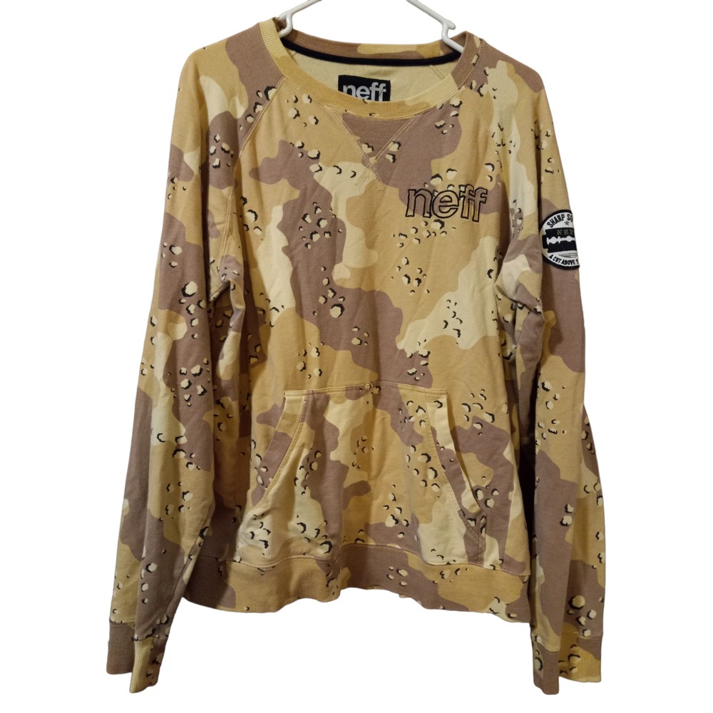 Neff‎ Custom Goods Camo Sweatshirt Pullover Sharp Squad Size Medium M